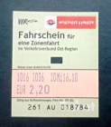 Билет городской транспорт Австрия Вена
