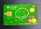 Пластиковая карта BP CLUB MasterCard Автозаправки