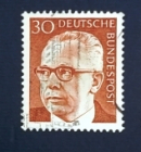 ФРГ 1971 президент Густав Хайнеман  Sc#1031 Used