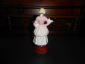 Старин.статуэтка-миниатюра:ДЕВУШКА с ПИСЬМОМ/в платье 18 века, фарфор ГАРДНЕР,1820-1830-е гг, h-10см - вид 1