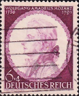 Германия , Рейх 1941 год . Моцарт (1756-1791), композитор . Каталог 1,40 £