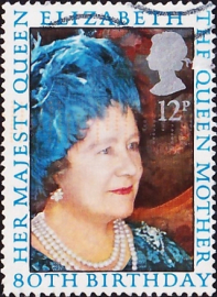 Великобритания 1980 год . 80-й день рождения королевы-матери . Каталог 0,60 €.