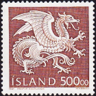 Исландия 1989 год . Государственный герб . Каталок 15,0 €. (2)