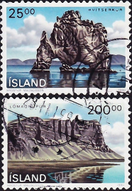 Исландия 1990 год . Пейзажи , полная серия . Каталог 4,70 £ (2)