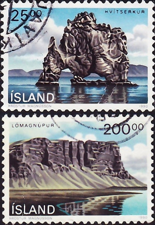 Исландия 1990 год . Пейзажи , полная серия . Каталог 4,70 £ (4)