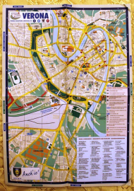 Верона Италия Туристическая карта схема
