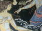 Мифы древней Греции: Зевс и Леда, декоративное блюдце, Золото 24 К. Ручная работа, ВИНТАЖ - вид 2