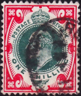 Великобритания 1905 год . Король Эдвард VII . 1s . Каталог 40,0 £ . 
