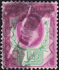 Великобритания 1902 год . король Эдвард VII . 1,5 p . Каталог 24 £ . (12) 