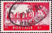 Великобритания 1958 год . Архитектура . Замок Карнарвон . 5 s . Каталог 10,0 £ (2)