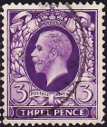 Великобритания 1924 год . Король Георг V . 3 p . Каталог 2,5 £ . (8)