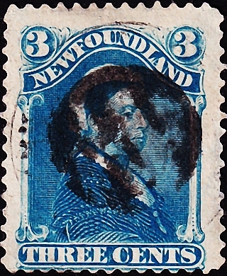 Ньюфаундленд 1880 год . Королева Виктория . Каталог 9,50 £. (2)
