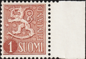 Финляндия 1955 год . Герб , 1 m . Каталог 1,20 €.