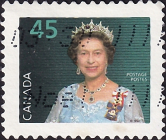 Канада 1995 год Королева Елизавета II . Каталог 0,80 £  .