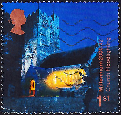 Великобритания 2000 год . Церковь Святых Петра и Павла . Каталог 1,40 €. (1)