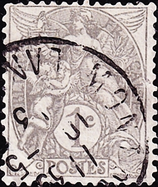 Франция 1900 год . Аллегория . 1 с .