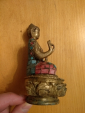 Статуэтка Будда Шакьямуни в позе лотоса Бронза старинная Непал - вид 8