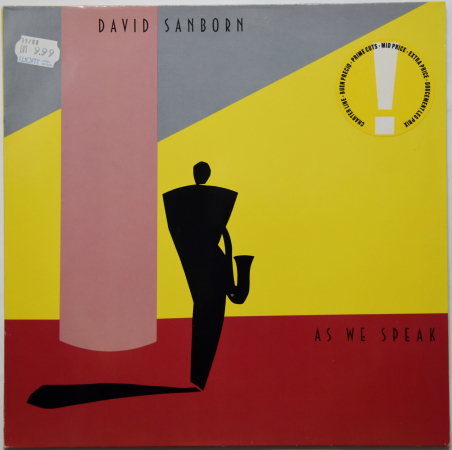 David Sanborn "As We Speak" 1982 Lp  