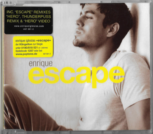 Enrique Iglesias "Escape" 2002 CD Single  