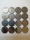 Тайланд 1 бат, 16 монет без повторов,(года в описании); _198_