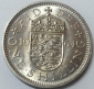 1 шиллинг 1964 года, Елизавета II, Английский герб, Великобритания; _198_ - вид 1