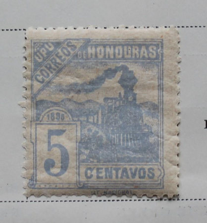 Гондурас 1898 Железная дорога Поезд Sc# 105 MLH