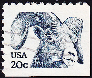 США 1982 год . Снежный баран (Ovis canadensis) . Каталог 6,0 €.(1)