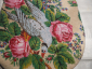 Старин.ДАМСКАЯ СУМОЧКА из БИСЕРА:ПТИЦА в РАЙСКОМ САДУ, бисерное плетение,золочен.бронза РОССИЯ 1820е - вид 3