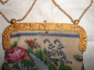 Старин.ДАМСКАЯ СУМОЧКА из БИСЕРА:ПТИЦА в РАЙСКОМ САДУ, бисерное плетение,золочен.бронза РОССИЯ 1820е - вид 4