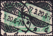 Германия , Рейх . 1920 год . Главное почтовое отделение, Берлин , 1,25 m . Каталог 2,75 £