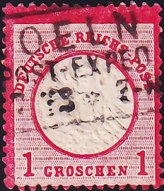 Германия , рейх . 1872 год . Орел, большой щит . Каталог 9,25 £. (1)
