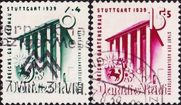Германия , рейх . 1939 год . Выставочный павильон , Штутгарт . Каталог 10,50 £