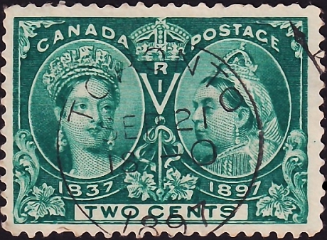 Канада 1897 год . Queen Victoria . Каталог 12 £.