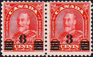 Канада 1932 год . King George V , сцепка . Каталог 4,50 $.