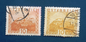 Австрия 1929-30 Гюссинг Sc# 326, 327 Used