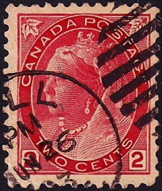  Канада 1900 год . Queen Victoria 2 с . Каталог 2,25  £ . (005)