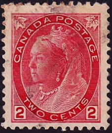  Канада 1900 год . Queen Victoria 2 с . Каталог 2,25  £ . (011)
