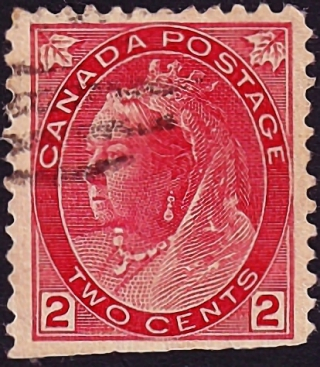  Канада 1900 год . Queen Victoria 2 с . Каталог 2,25  £ . (012)