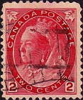  Канада 1900 год . Queen Victoria 2 с . Каталог 2,25  £ . (016)