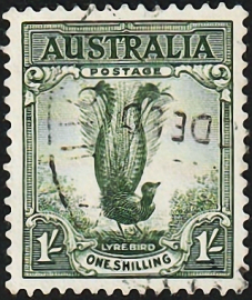 Австралия 1956 год . Лирохвост . Каталог 1,25 £. (1)