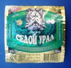 Этикетка Пиво  Седой Урал светлое Башкортостан