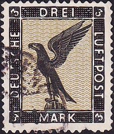 Германия , рейх . 1926 год . Авиа Почта , орел . Каталог 140,0 £ 