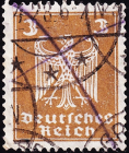 Германия , рейх . 1924 год . Новый имперский орел . Каталог 140 € (2)