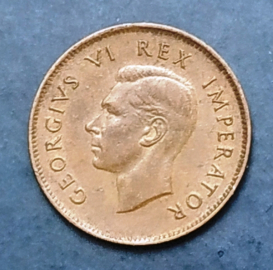 Южная Африка 1943 год 1/4 пенни (фартинг)  Георг VI 
