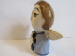 Ангел  с котиком статуэтка ,авторская керамика,Вербилки .роспись - вид 3