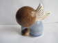 Ангел  с собачкой статуэтка ,авторская керамика,Вербилки .роспись - вид 1