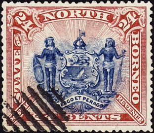 Северное Борнео 1894 год . Герб . Каталог 90,0 €. 