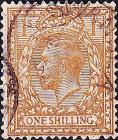Великобритания 1924 год . Король Георг V . 1 sh . Каталог 3,0 £ . (5)