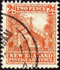 Новая Зеландия 1935 год . Резной Дом Маори . Каталог 3,50 £ . (4)