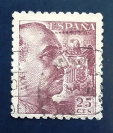 Испания 1939 Генералиссимус Франсиско Франко Sc# 673 Used